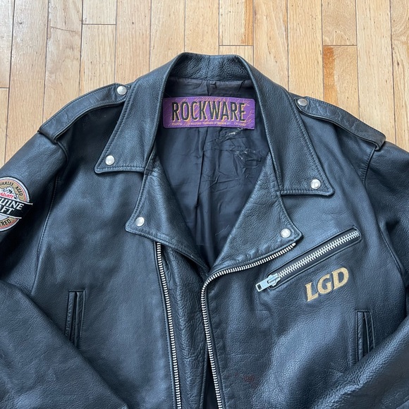 Vintage 90s Rockware Leather Jacket - Picture 10 of 14